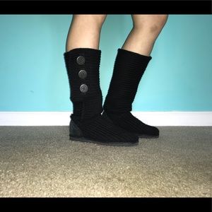 Black Sweater Ugg Boots